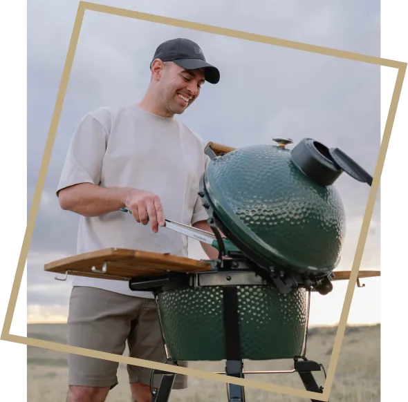Chef preparing premium meat products
