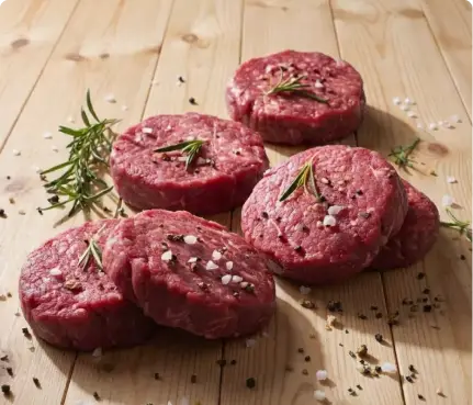 Cortes de carne porcionados