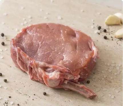 Cortes de cordero recortados para control de porciones